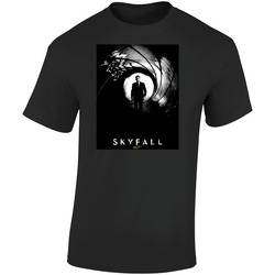 Skyfall James Bond Spy Movie Retro Graphic Unisex Soft Cotton Black T Shirt