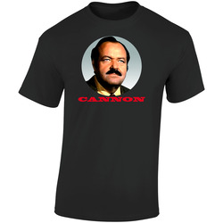 Cannon William Conrad Retro Graphic Unisex Soft Cotton Black T Shirt