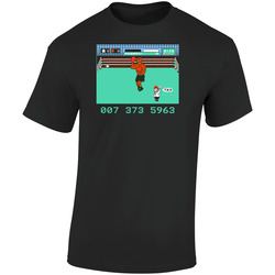 Mike Tyson's Punch Out Nes Retro Graphic Unisex Soft Cotton Black T Shirt