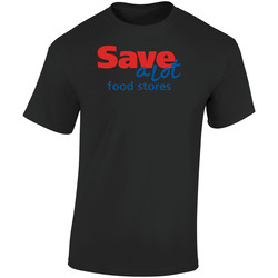 Save A Lot Food Retail Pig In Retro Graphic Unisex Soft Cotton Black T Shirt
