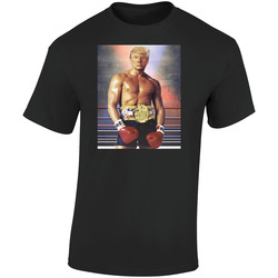 Donald Trump Rocky Balboa Retro Graphic Unisex Soft Cotton Black T Shirt