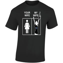 Dallas Cowboys T Shirt Sports Football Tee Your Wife My Wife Funny Sporting Unisex Apparel Retro Graphic Unisex Soft Cotton Black T Shirt