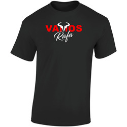 Vamos Rafa Rafael Nadal Tennis Star Favorite Player Fan Retro Graphic Unisex Soft Cotton Black T Shirt