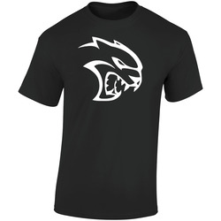 Dodge Hellcat Trending Logo Car T Shirts.png Retro Graphic Unisex Soft Cotton Black T Shirt