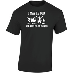 I May Be Old Retro Graphic Unisex Soft Cotton Black T Shirt