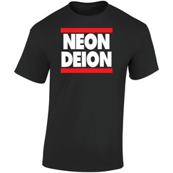 Neon Deion Sanders Primetime Atlanta Sf Retro Graphic Unisex Soft Cotton Black T Shirt