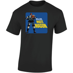 Retro Major Matt Mason Cool Retro Graphic Unisex Soft Cotton Black T Shirt