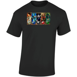 Magic The Gathering Ccg Mana Symbols Retro Graphic Unisex Soft Cotton Black T Shirt