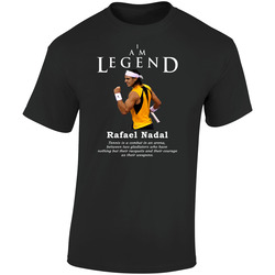 Rafael Nadal Legend Tennis Retro Graphic Unisex Soft Cotton Black T Shirt