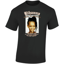 Rihanna Made In America 2016 Tour Retro Graphic Unisex Soft Cotton Black T Shirt