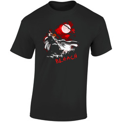 Bleach Anime Ichigo Manga Shinnigama Retro Graphic Unisex Soft Cotton Black T Shirt