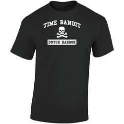 Time Bandit Deadliest Catch Retro Graphic Unisex Soft Cotton Black T Shirt