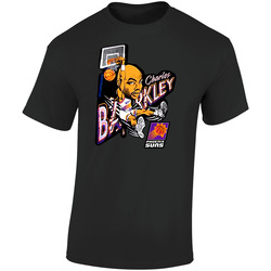 Charles Barkley Retro Basketball Caricature Retro Graphic Unisex Soft Cotton Black T Shirt