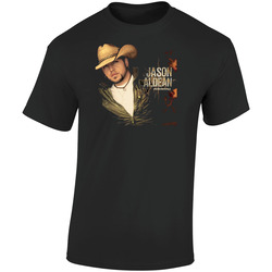 Jason Aldean Country Music Singer Black Retro Graphic Unisex Soft Cotton Black T Shirt