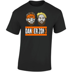 Danger Zone Odell Beckham Baker Mayfield Cleveland Browns Football Retro Graphic Unisex Soft Cotton Black T Shirt