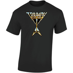Triumph Allied Forces Band Retro Graphic Unisex Soft Cotton Black T Shirt