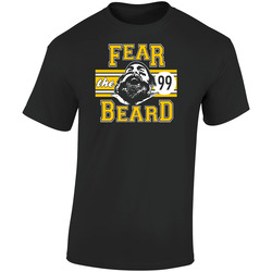 Brett Keisel Fear The Beard Pittsburgh Football Retro Graphic Unisex Soft Cotton Black T Shirt