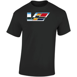 Cadillac Cts V Logo Retro Graphic Unisex Soft Cotton Black T Shirt