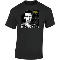 Peter Gabriel 80s  Music Retro Graphic Unisex Soft Cotton Black T Shirt