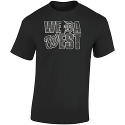 We Da West Snoop Hip Hop Retro Graphic Unisex Soft Cotton Black T Shirt