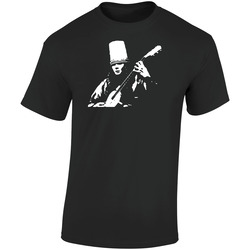 068 Retro Graphic Unisex Soft Cotton Black T Shirt