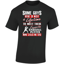 My Son is My Favorite Player Baseball Dad T Shirt - Gift for Dad Retro Graphic Unisex Soft Cotton Black T Shirt
