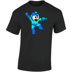 Megaman Mega Man Video Game Blue Bomber Retro Graphic Unisex Soft Cotton Black T Shirt