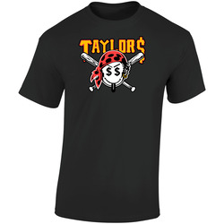 Taylor Gang Taylors Smiley Pirate Face Retro Graphic Unisex Soft Cotton Black T Shirt