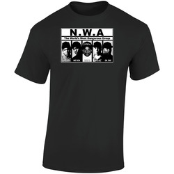Nwa Rap Music Group Retro Graphic Unisex Soft Cotton Black T Shirt