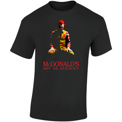 Joker Mcdonalds Funny Retro Graphic Unisex Soft Cotton Black T Shirt