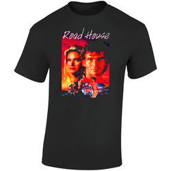 Patrick Swayze Road House Retro Graphic Unisex Soft Cotton Black T Shirt
