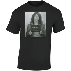 Axl Rose Mugshot Fan Retro Graphic Unisex Soft Cotton Black T Shirt