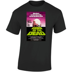Dawn Of The Dead Cool Vintage 70's Movie Retro Graphic Unisex Soft Cotton Black T Shirt
