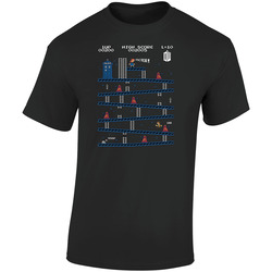 Doctor Who Donkey Kong Retro Graphic Unisex Soft Cotton Black T Shirt