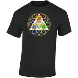Zelda Detailed Triforce Video Game Retro Graphic Unisex Soft Cotton Black T Shirt