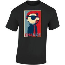 The Quotable Tees Evil Morty Change Hope  Gift Retro Graphic Unisex Soft Cotton Black T Shirt