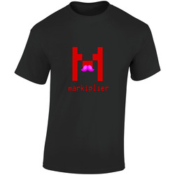 Markiplier Youtuber Retro Graphic Unisex Soft Cotton Black T Shirt