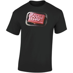 Fight Club Movie Logo Retro Graphic Unisex Soft Cotton Black T Shirt