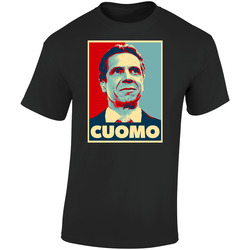 Governor Andrew Cuomo Hope Retro Graphic Unisex Soft Cotton Black T Shirt