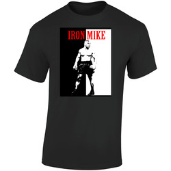 Mike Tyson Scarface style Hip Hop (2).jpg Retro Graphic Unisex Soft Cotton Black T Shirt