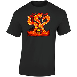Naruto Anime Shippuden Manga Retro Graphic Unisex Soft Cotton Black T Shirt