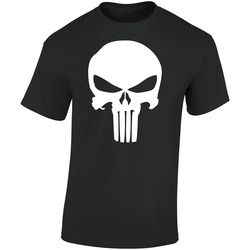 Punisher Skull Comic Book Retro Graphic Unisex Soft Cotton Black T Shirt