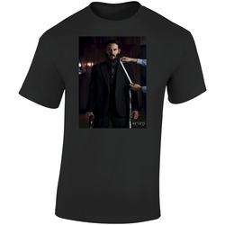 John Wick Chapter 2 Cult Action Movie Retro Graphic Unisex Soft Cotton Black T Shirt
