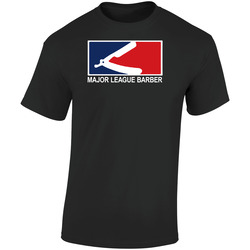 Major League Barber Retro Graphic Unisex Soft Cotton Black T Shirt