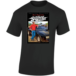 Smokey And The Bandit Cool 70's Comedy Vintage Classic Movie  Fan Retro Graphic Unisex Soft Cotton Black T Shirt