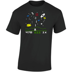 Big Bang Theory Sheldon Astrosmash Retro Graphic Unisex Soft Cotton Black T Shirt