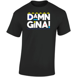 Damn Gina Funny Martin Lawrence Tv Show Retro Graphic Unisex Soft Cotton Black T Shirt
