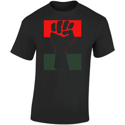 Power To The People Fist Black History Month Retro Graphic Unisex Soft Cotton Black T Shirt