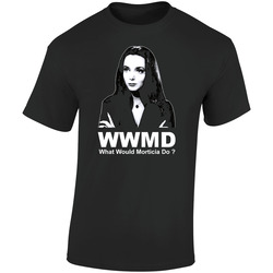 What Would Morticia Do Addams Family Retro Graphic Unisex Soft Cotton Black T Shirt