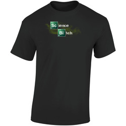 Science Bitch Retro Graphic Unisex Soft Cotton Black T Shirt